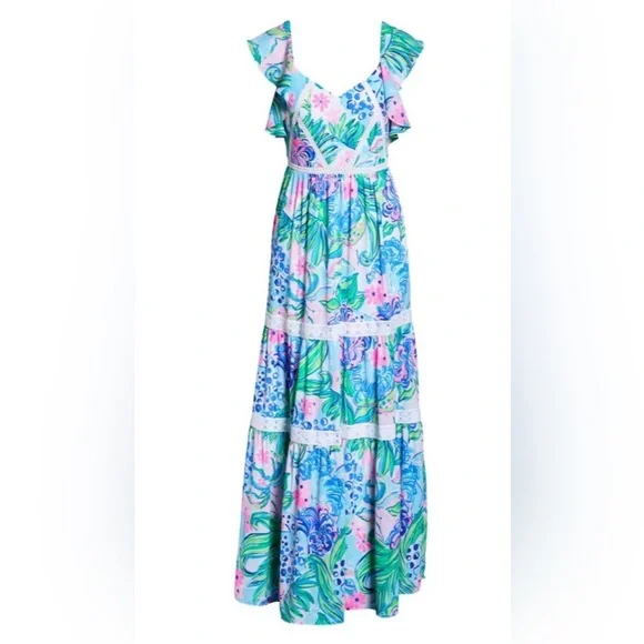 Lilly Pulitzer Ivey Maxi Dress Size 0 - Picture 8 of 13